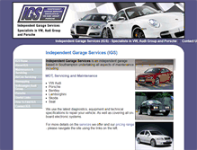 Tablet Screenshot of independentgarageservices.co.uk